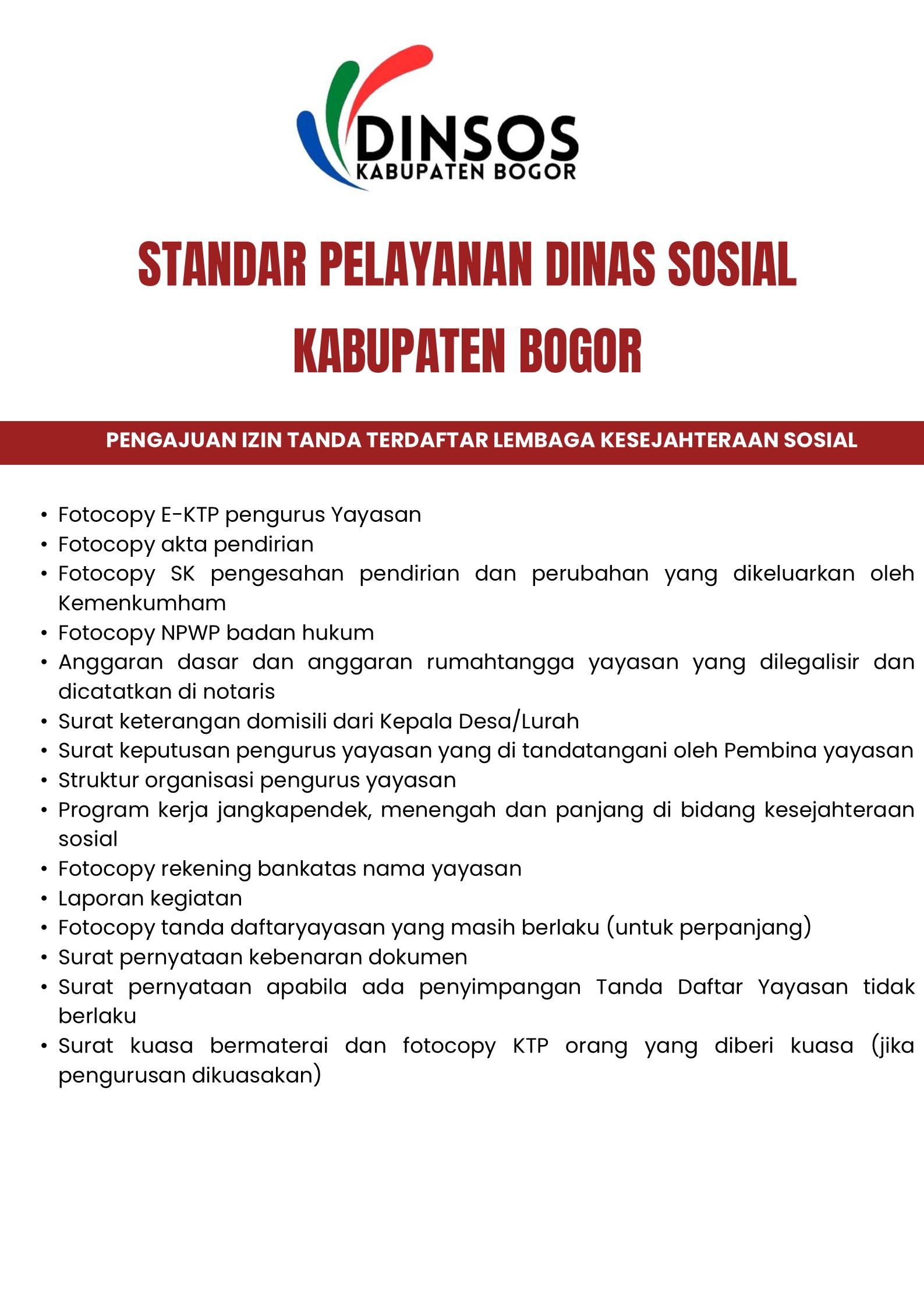 Pelayanan Dinas Sosial