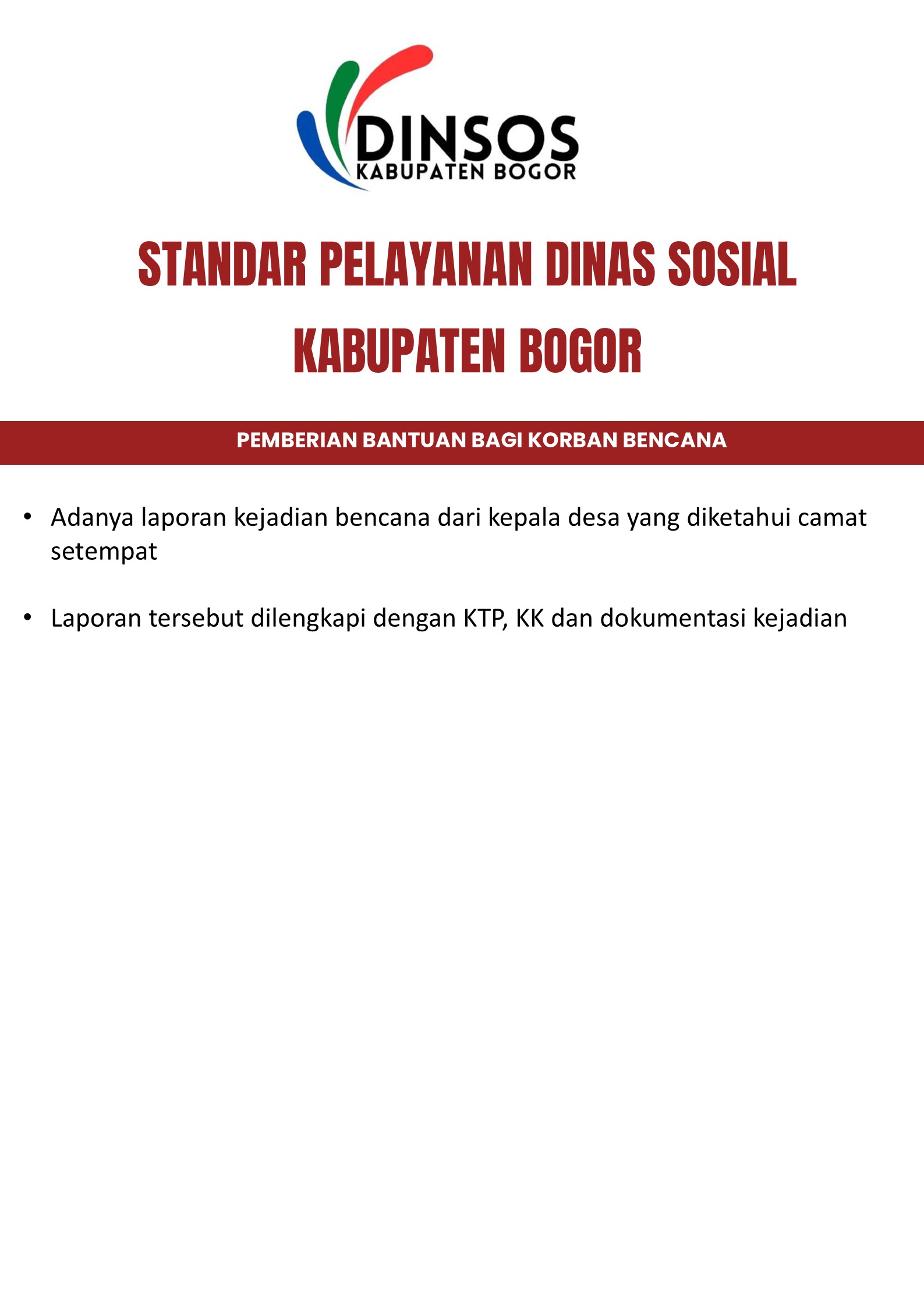 Pelayanan Dinas Sosial