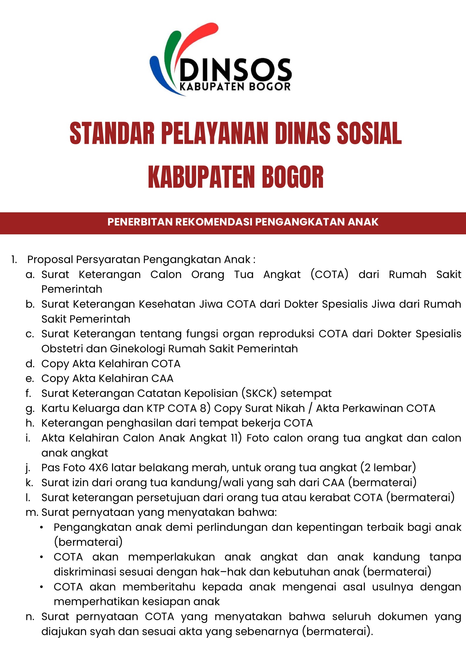 Pelayanan Dinas Sosial