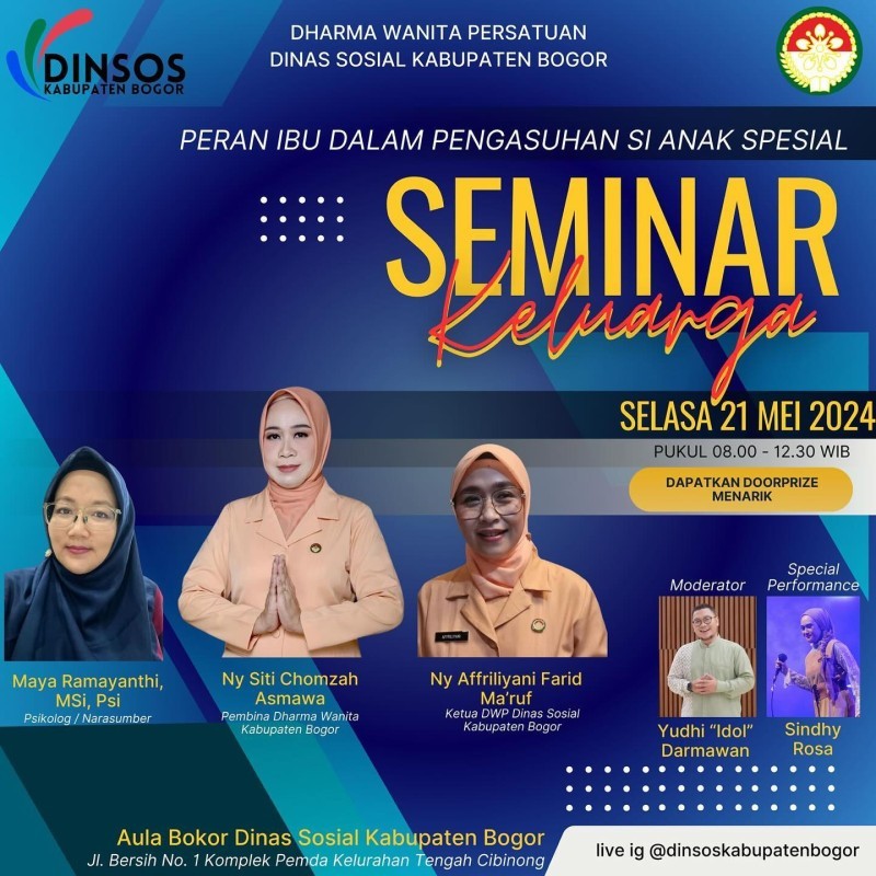 Seminar Keluarga, dengan tema ‘’Peran Ibu Dalam Pengasuhan Si Anak Spesial’’