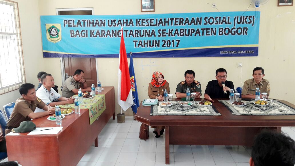 Sosialisasi Pelatihan Usaha Kesejahteraan Sosial ( UKS )Bagi Karangtaruna Se-Kabupaten Bogor